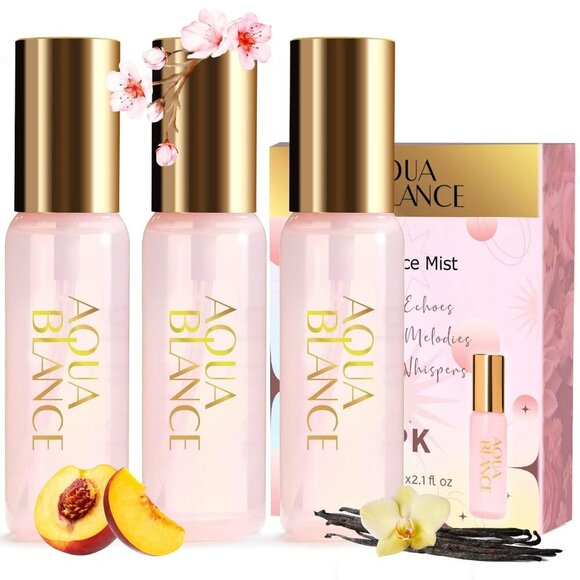Body Spray for Women, Body Fragrance Mist Gift Set, 3-Pack, Each 60ml/2.1 FlOz, - Picture 1 of 7
